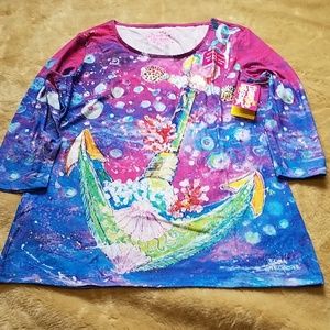 Leoma Lovegrove 3/4 sleeve top